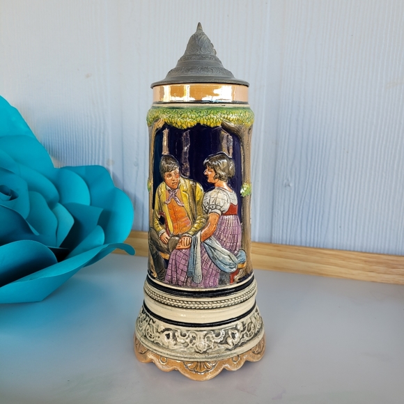 Vintage Beer Stein Sears Roebuck and Co Musical Mug Lyric Musical Creations - Picture 9 of 10